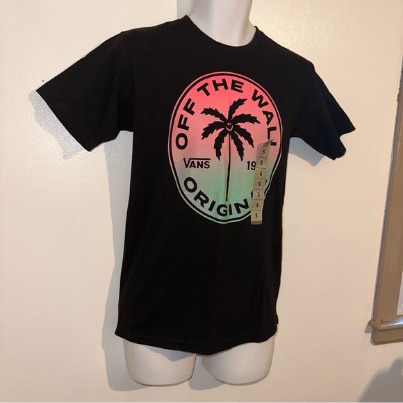 Vans men’s tropic cotton Candy palm tree crewneck T-shirt size small 🆕 - Picture 11 of 13